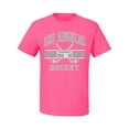thumbnail image 2 of Wild Bobby City of Los Angeles Hockey Fantasy Fan Sports Men's T-Shirt, Neon Pink, 5X-Large, 2 of 5