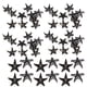 thumbnail image 2 of Remaches de estrella Bling Bling 200 piezas 5 puntas plata oro Negro, 2 of 12