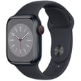 thumbnail image 1 of Restored Apple Watch Series 8 (GPS + Cellular, 41mm) Midnight Aluminum Case with Midnight Sport Band - S/M, 1 of 1