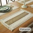 thumbnail image 6 of Coloody Farmhouse Table Runner Natural Burlap Table Runner Handmade Burlap Weave Table Runners Placemat, 11.8 x 70 inch (Brown), 6 of 8