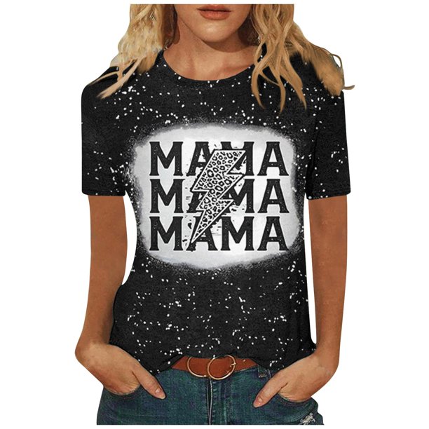 XHJUN T Shirts for Women V Neck Graphic T Shirt Women Short Sleeve Cute