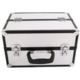 thumbnail image 2 of Makeup Train Case Aluminum Alloy Jewelry Box Organizer Silver, 2 of 7