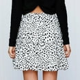 thumbnail image 5 of Odeerbi Reduced Skirts for Women Fashion Mini Printed Skirt Strap Elastic Ladies Short Skirts White, 5 of 9