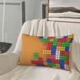 thumbnail image 5 of Yiaed Colorful Building Blocks A Print Brushed Microfiber Envelope Pillowcases, Standard,Envelope Closure Pillow Cases(Without Pillow Core)-14"x20", 5 of 6