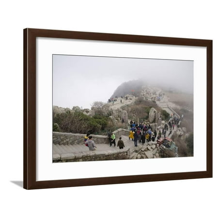 Mount Taishan, UNESCO World Heritage Site, Taian, Shandong province, China, Asia Framed Print Wall Art By Michael