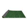thumbnail image 2 of Ahgly Company Indoor Rectangle Abstract Emerald Green Modern Area Rugs, 2' x 3', 2 of 4