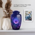 thumbnail image 6 of MUKTIVE Blue Daisy Urn for Ashes for Women - Purple Cremation Urns for Human Ashes Adult - Memorial Urns for Adults - 10 Inch Large Urn for Mom & Dad, 6 of 7