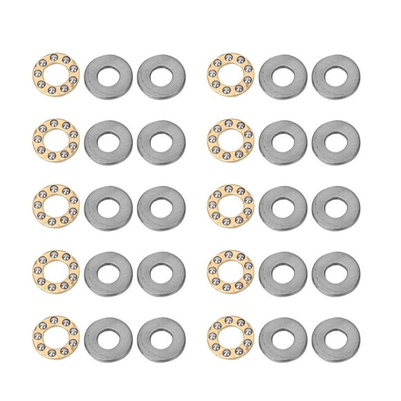Thrust Bearing,10pcs Thrust Ball Bearing Miniature Bearing Flat Steel Bearing Cutting-Edge Features