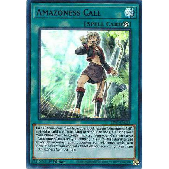 YuGiOh Legendary Duelists: Season 1 Amazoness Call LDS1-EN024 (Green Variant)