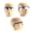 thumbnail image 2 of &nbsp;Gafas de seguridad, 2 PCS Gafas antivaho Marcos azules Gafas de protección UV para niños Adultos con PC y lentes más gruesas para actividades al aire libre TUNC Sencillez, 2 of 5