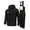 Black@GC@, variant on CONZONE Mens 2 Peice Skiing Suit Thermal Snowsuit for Men Solid Color Windproof Jacket Jumpsuit Warm Fall Winter Ski Outfits
