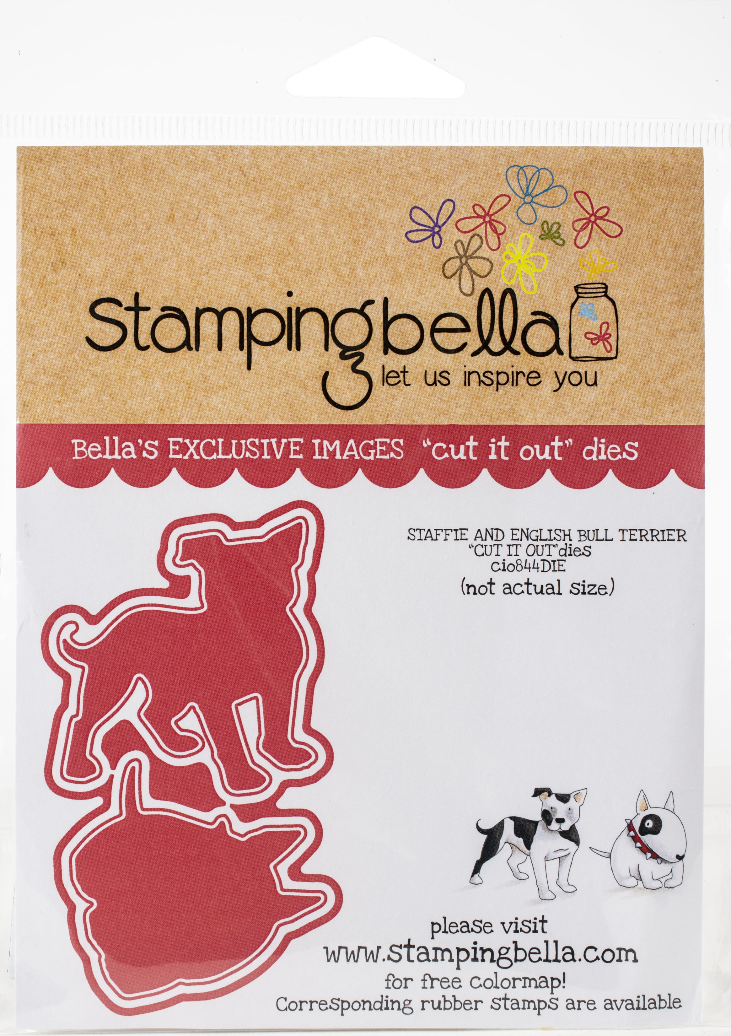 Stamping Bella Cut It Out Dies-Staffie & English Bull Terrier - Walmart ...