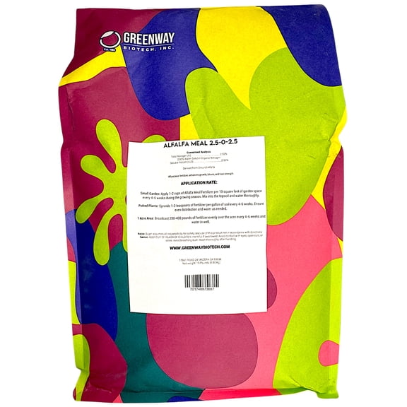 Greenway Biotech Alfalfa Meal Fertilizer 2.50-0-2.50 15 Pounds