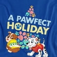 thumbnail image 2 of Paw Patrol Christmas, A Pawfect Holiday Rubble and Marshall Women's T Shirt, Royal, Small, 2 of 6