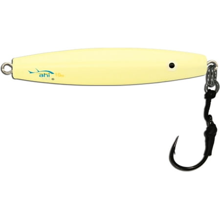 UPC: 0837508008500 | Ahi DJA-8-GL Assault Diamond Jigs – 8 oz Glow With Assist Hook 300 lb