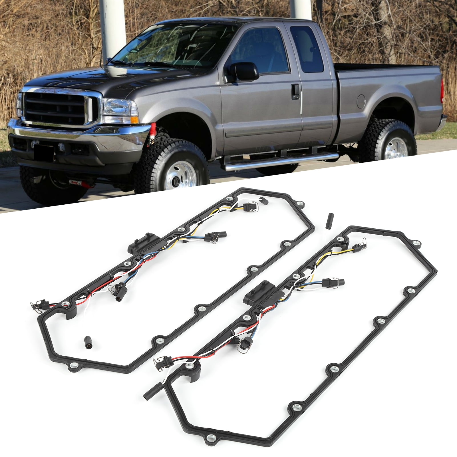 Octpeak Valve Cover Gasket+Harness F81Z‑9D930‑AB Fit For 99‑03 7.3L