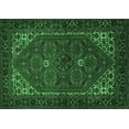 thumbnail image 1 of Ahgly Company Indoor Rectangle Persian Emerald Green Traditional Area Rugs, 7' x 9', 1 of 4