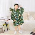 thumbnail image 6 of FORMRS Wearable Blanket Hoodie with Sleeves for Kids Cozy Flannel Sweatshirt, Flourish Flowers Pattern, 6 of 7