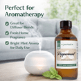 thumbnail image 5 of Peppermint Essential Oil - 4 fl oz (118 ml) Glass Bottle w/ Cap & Additional Glass Dropper - 100% Pure Essential Oil by GreenHealth, 5 of 12