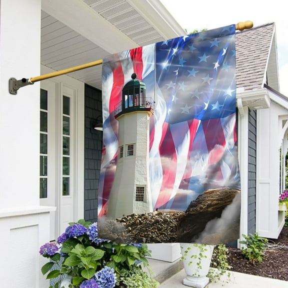 FLAGWIX Lighthouse U.S Flag LHA1980F - House Flag (29.5" x 39.5")