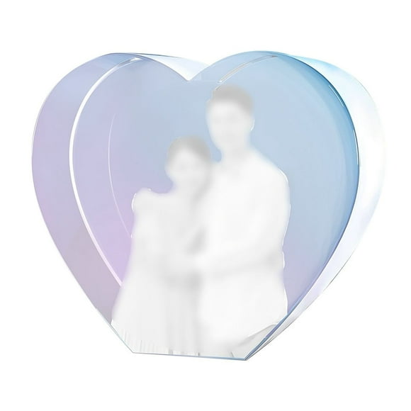 Custom 3D Photo Engraving Glass For Her Him Wife Husband Unique Keepsake With Your Photo