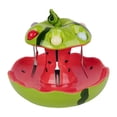 thumbnail image 3 of Elodie Ceramic Fruit Plate Serving Tray Storage Organizer Multifunctional Decoration Fruit Fork Set for Table Centerpiece Desk Party Watermelon 21cmx18cm, 3 of 8