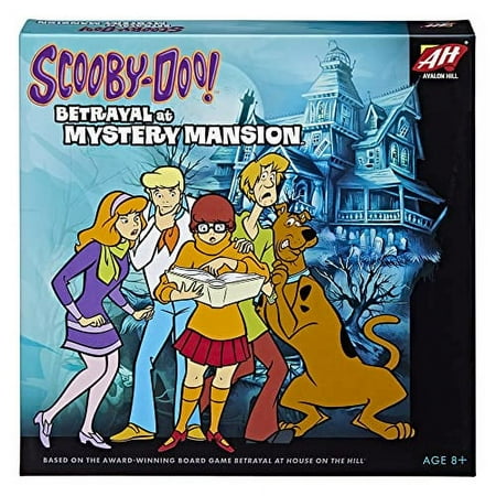 Hasbro Avalon Hill Scooby Doo Betrayal at Mystery Mansion Board Game, Ages 8+, 3-5 Players, Black