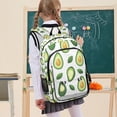 thumbnail image 7 of FORMRS Unisex School Backpack 17" Student Travel Bag with Laptop Compartment, Avocado, 7 of 7