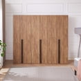 thumbnail image 2 of Lee Wardrobe Closet 2.0 from Engineered Wood in Golden Brown - Set of 3, 2 of 16
