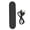 Black, variant on BIMZUC Bluetooth Pillow Speaker Portable Mini Bone Conduction Sleeping Speaker with Stereo Bass for Deep Sleeping White (6.1 inches / 15.5 cm)[cite: 1]