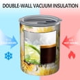 thumbnail image 2 of 12oz Coffee Tumblers White Green Leaf Butterfly Newspaper Sunflower Stainless Steel Vacuum Insulated Travel Tumbler Coffee Cups Mug with Lid and Straw with Cleaning Brush for Cold & Hot Drinks, 2 of 5