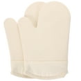 thumbnail image 4 of PTOOTP Beige Oven Gloves 1 Silicone Kitchen Gloves for Cooking Baking BBQ, 4 of 8