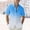 Light Blue, variant on ALLLIST Mens Shirts with Pockets Short Sleeve Collared Button Down Shirts Blue Gradient Casual Men's Clothing
