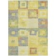 thumbnail image 5 of HomeRoots 605060 10 x 14 ft. Yellow, Blue & Terra Cotta Geometric Washable Indoor & Outdoor Rectangle Area Rug, 5 of 5