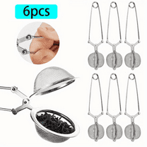 6-Pack Tea Strainers for Loose Tea, Fine Mesh Stainless Steel Tea Infuser Balls with Handle