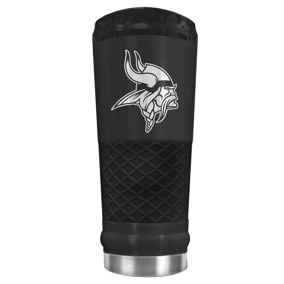 Black Minnesota Vikings 24oz Stealth Matte Tumbler