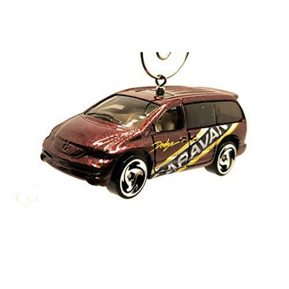 Dodge Caravan Mini Van Christmas Ornament 1:64 Purple