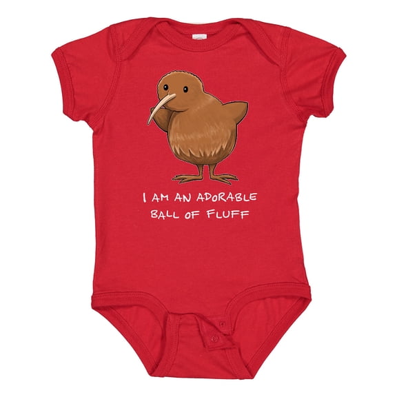 Inktastic I Am an Adorable Ball of Fluff Cute Kiwi Bird Boys or Girls Baby Bodysuit