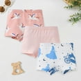 thumbnail image 2 of Splozh Girls Cotton Underwear 2T 3T 4T 5T 6T 7T 8T Soft Boy Shorts Kids Boxer Briefs Panties(Pack of 3),Light Pink,2-3 Years, 2 of 5