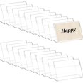 thumbnail image 1 of 36 miniportacarteles acrílicos de 2,8 x 8 cm (1,1 x 3,15 pulgadas), transparentes, para tarjetas de visita en oficinas, restaurantes y tiendas., 1 of 6