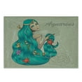 thumbnail image 3 of Zodiac Aquarius Cutting Board, Lady with Pearls Flowers Starfish Fantasy Character Graphic Design, Decorative Tempered Glass Cutting and Serving Board, Small Size, Multicolor, by Ambesonne, 3 of 5