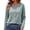 Green, variant on QSAWXQZ Women's Thermal Cardigan Crew Neck Long Sleeve Button Down Fleece Lined Stretch Winter Base Layer L