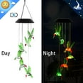 thumbnail image 5 of Rbaofujie Wind Chimes for Outside Unique Color Changing LED Solar Wind Chime Hummingbird Wind for Gardening Lighting Decorations Multi-color, 5 of 8