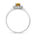 thumbnail image 5 of 14k White Gold Oval Citrine And Diamond Ring, 5 of 6