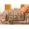 Better Homes and Gardens Maple Leaf Block Printed Quilt with Tote