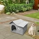 thumbnail image 5 of Caseta Exterior para Gatos, Tienda de Campaña Protectora Contra El Viento, Refugio Cálido para Mascotas para El Invierno, Ideal para Patios, Jardines, 5 of 7