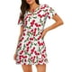 thumbnail image 1 of Fotbe Cherry_1 Bata de Dormir para Mujer con Estampado, Camisón de Algodón de Manga Corta, Ropa de Dormir Casual, 1 of 6
