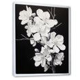 thumbnail image 2 of Designart "Apple Blossom Monochromatic gracefulness XXVI" Floral Floater Framed Wall Decor, 2 of 7