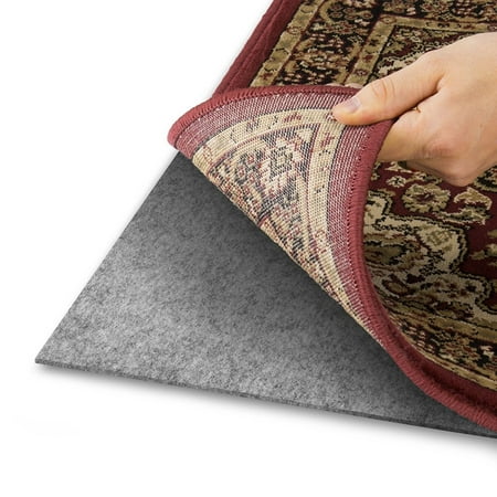 Home Queen Felt Rug Pads for Hardwood Floors Oriental Rug Pads-100% Recycled-Safe for All Floors - 12' (Best Kitchen Rugs For Hardwood Floors)