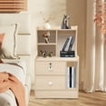 thumbnail image 5 of Modern Wood Bedside Table Nightstand with Storage Drawer Bedside End Table Stand, 5 of 21
